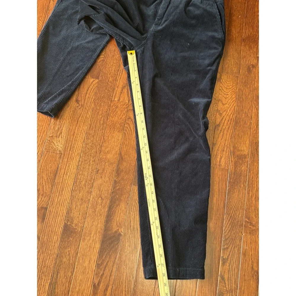 Polo Ralph Lauren Corduroy Pants Mens Medium Navy Blue Classic Fit Elastic Waist